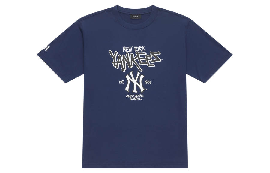 MLB MLB New York Yankees Basic Collection SS25 T Shirt Unisex Navy Blue