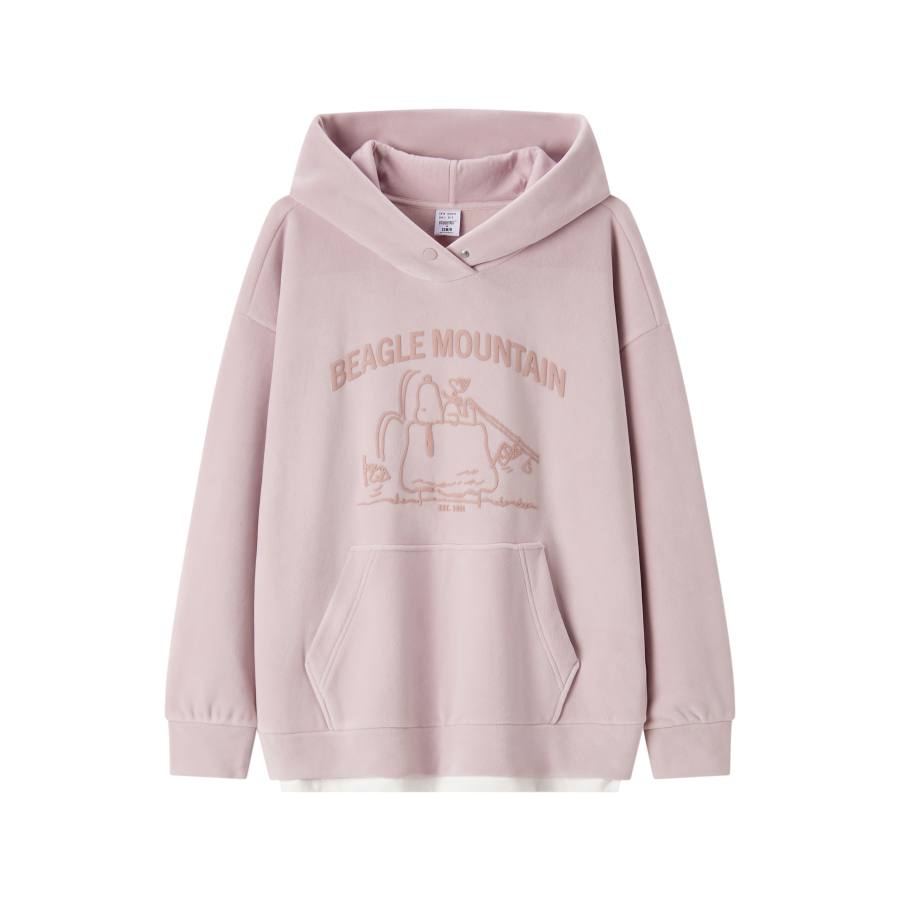 Semir Sweatshirts Women's Hooded Moderate Mock Two Piece