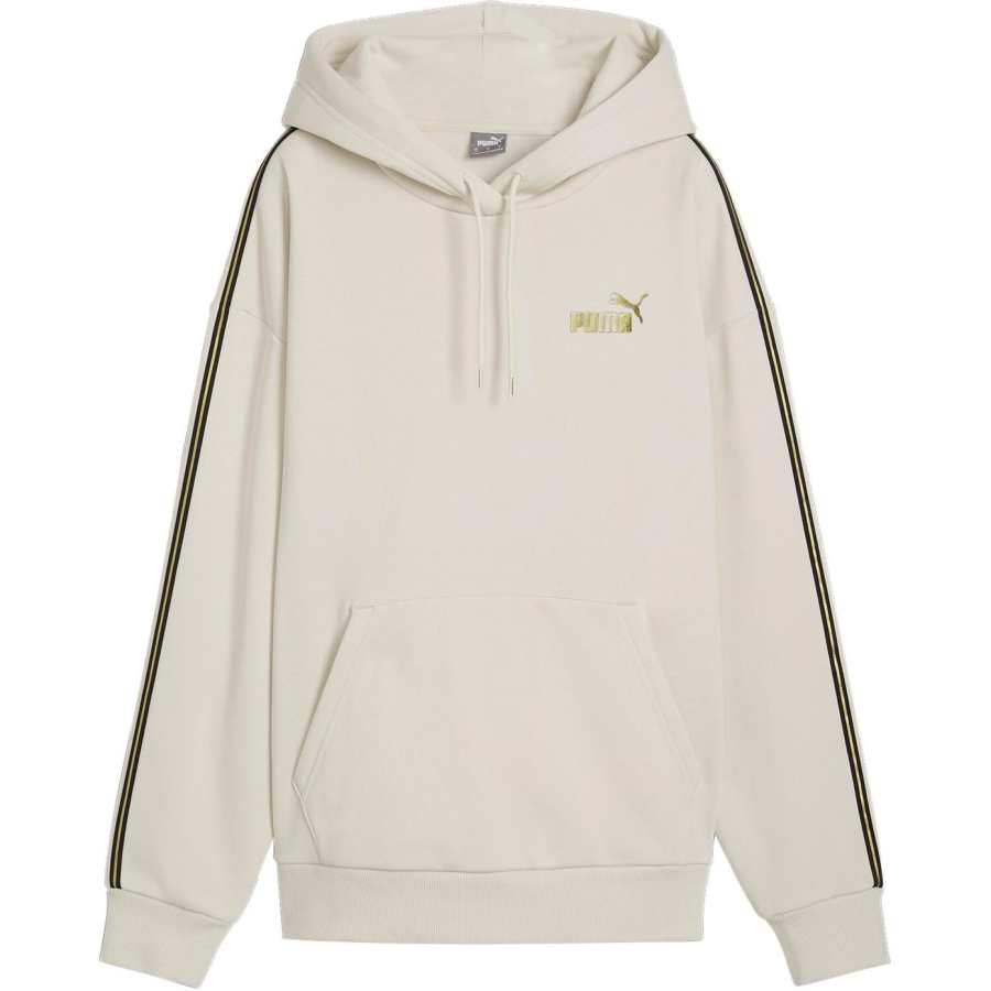 PUMA ESSTAPE Minimal Gold Hoodie Fl Forever Faster Brand Logo Letter Thermal Casual Hooded Fleece Lined Sweatshirt