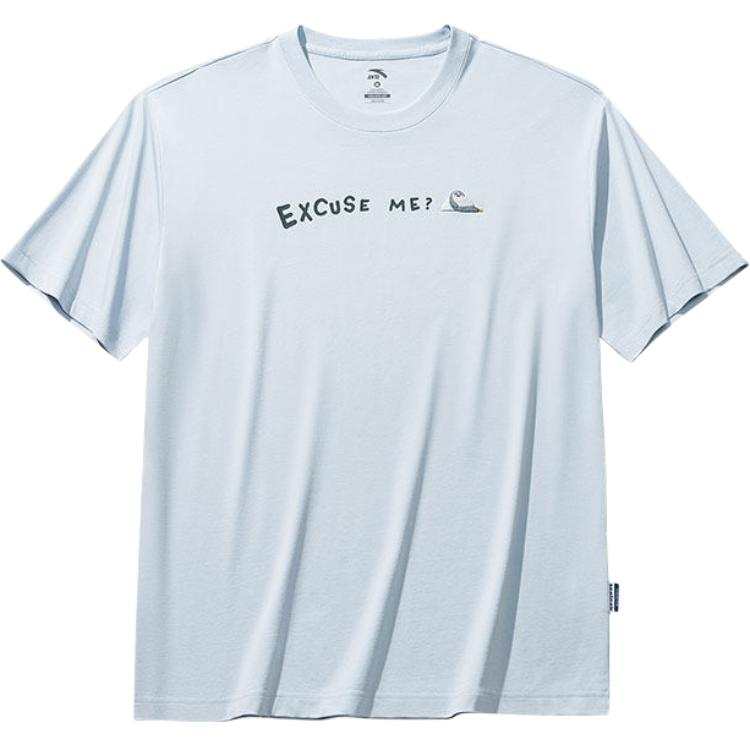 Anta x HAIBAOKANKAN,LIANMINGKUAN Lifestyle Collection Sports Lifestyle Collection T Shirt Unisex Light Bright Blue