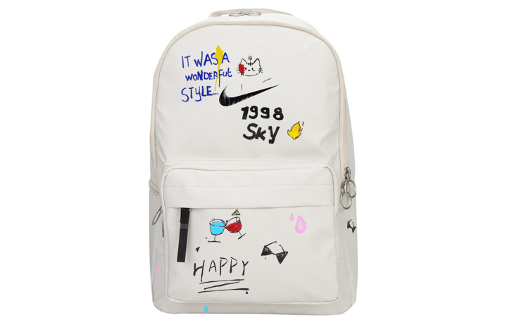 Nike Nike Fabric Backpack Regular Unisex Light Bone & Black