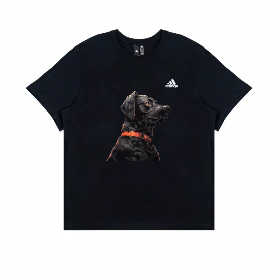 Adidas Adidas T Shirts Unisex Black Crew Neck Moderate Straight Fit