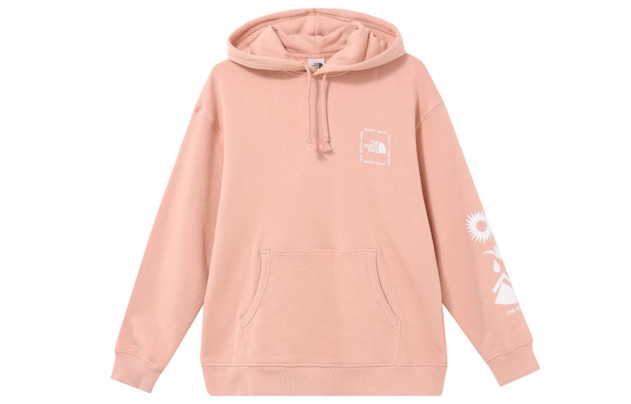 THE NORTH FACE Sweatshirts Women's Pink Hooded Moderate Regular