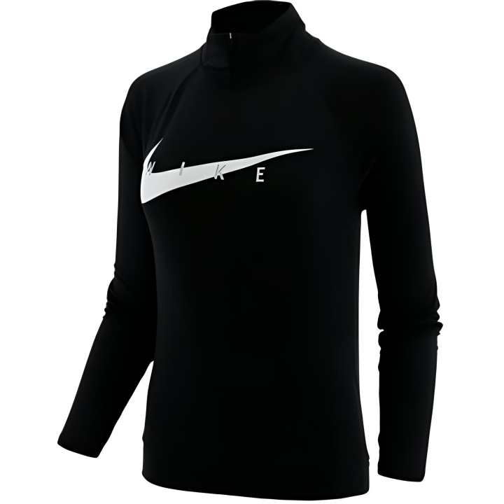 Nike Nike Swoosh Run L/S T shirt Black/White