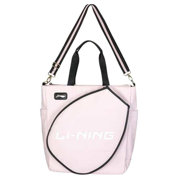 Li-Ning Li Ning Fabric Tote Bag, Shopping Bag, Shoulder Bag, Crossbody Bag, Handbag Unisex Pink
