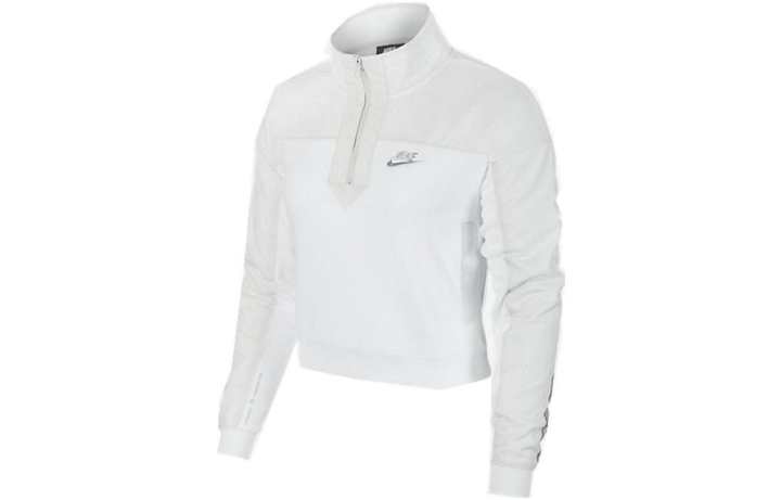 Nike Nike Sweatshirts Women's White Stand Collar Moderate Regular