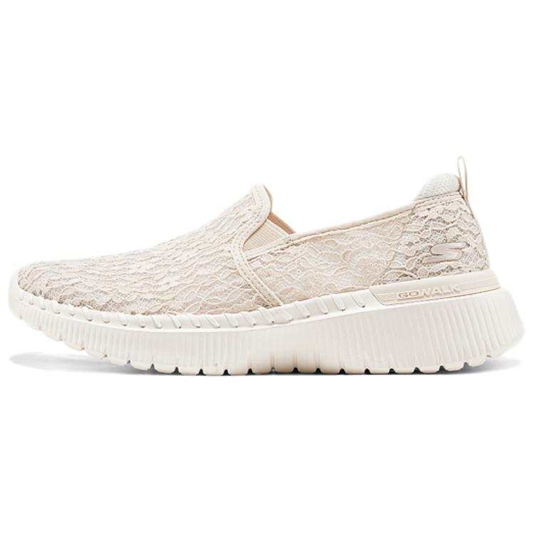 Skechers Abrasion Resistant Breathable Low top Casual Shoes Women's Beige