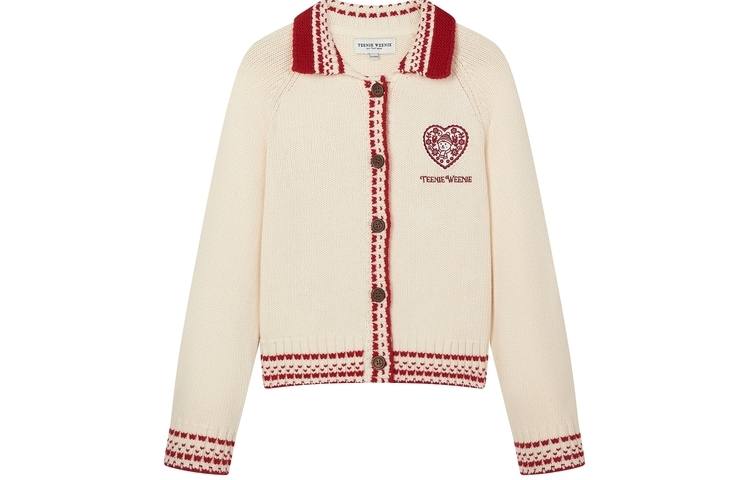 Teenie Weenie Knitwear Women's Lapel Moderate Cardigan