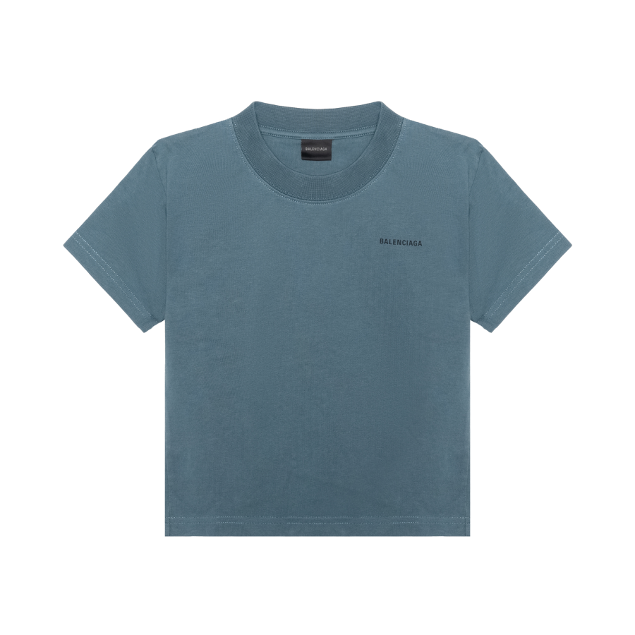 Balenciaga Logo-Printed Crewneck T-Shirt