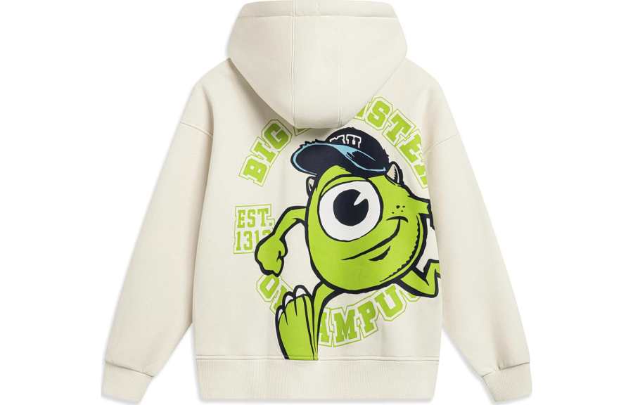 Li-Ning Li Ning X Disney Sweatshirts Women's Ecru Hooded Moderate Regular
