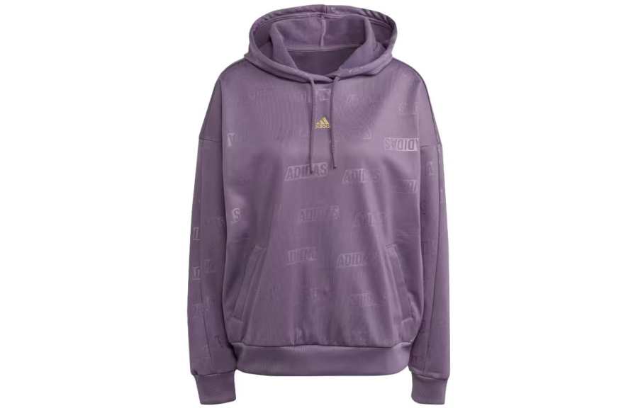 Adidas Adidas Sweatshirts Women's Purple Hooded Moderate Regular