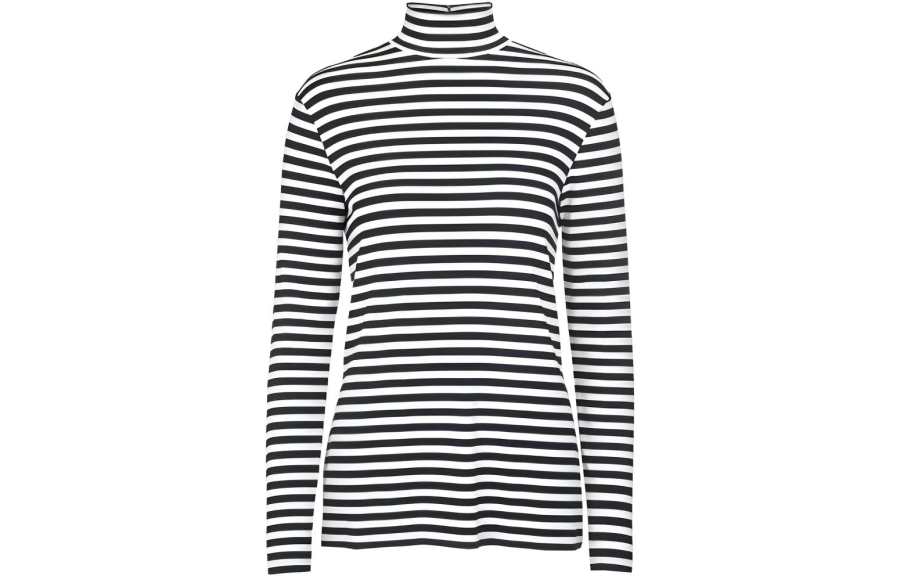 Burberry Sweatshirts Women's Black/White Turtleneck Moderate Regular