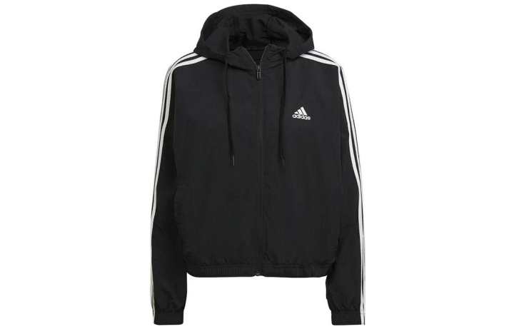 Adidas adidas Essentials Repeat Logo Loose-Fit Windbreaker Black