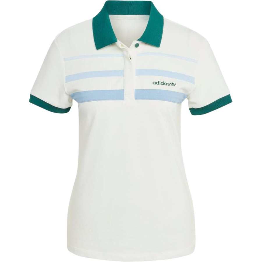 Adidas Adidas Polo Shirts Women's Ecru Polo Collar Moderate Other