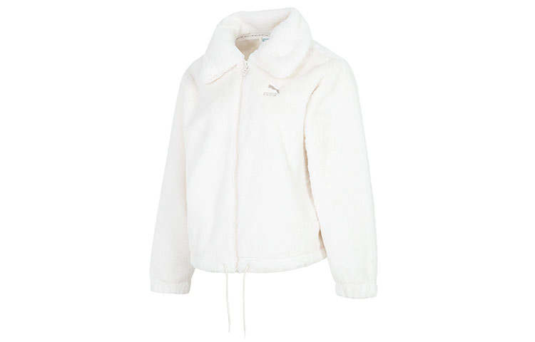 PUMA PUMA Jackets Women's White Lapel Thickened Other