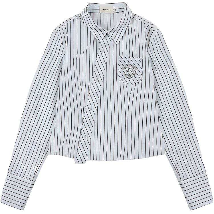 GOOD BAI GOODBAI Shirts Women's Mint Green Lapel Moderate Other