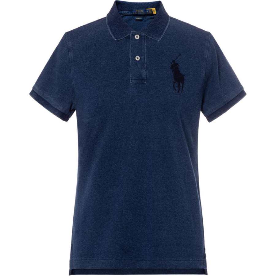 Polo Ralph Lauren Big Pony Polo Shirt Tight Fit Version Women's Dark Indigo