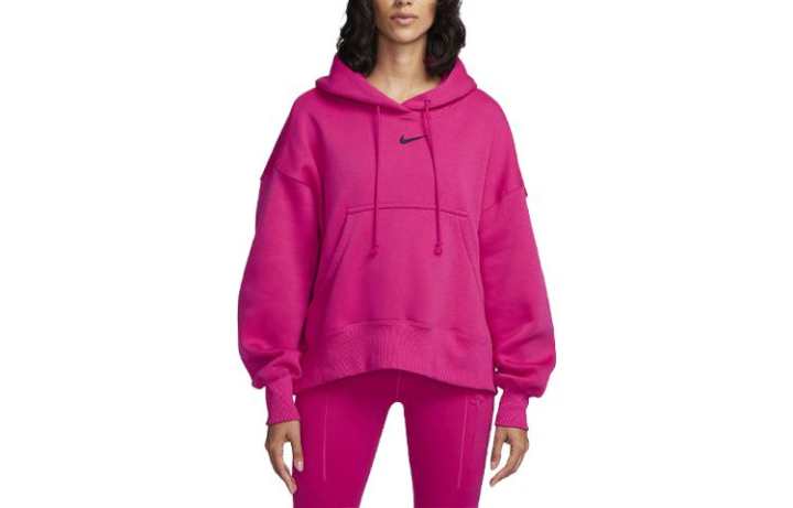Nike Nike Sweatshirts Women's Rose Red Hooded Moderate Regular