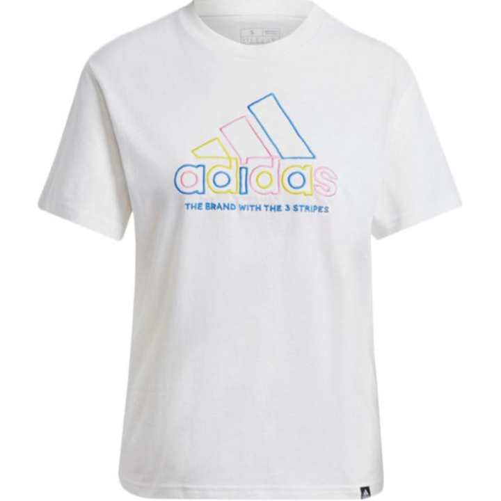 Adidas Adidas T Shirts Women's White Crew Neck Moderate Straight Fit