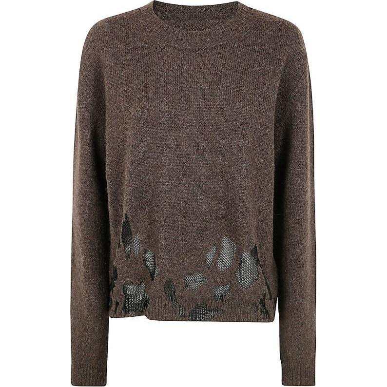 UMA WANG UMA WANG Cut-Out Knitted Jumper