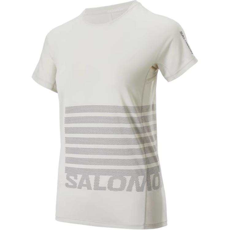 SALOMON SENSE AERO Quick Dry T Shirts Women's Earth Gray