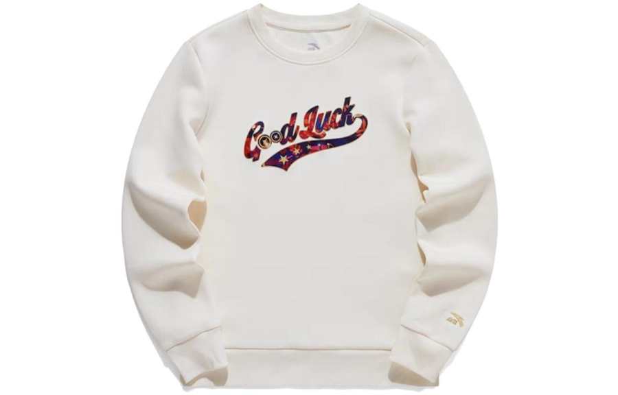 ANTA Sweatshirts Women's Duck Down White Crew Neck Moderate Regular