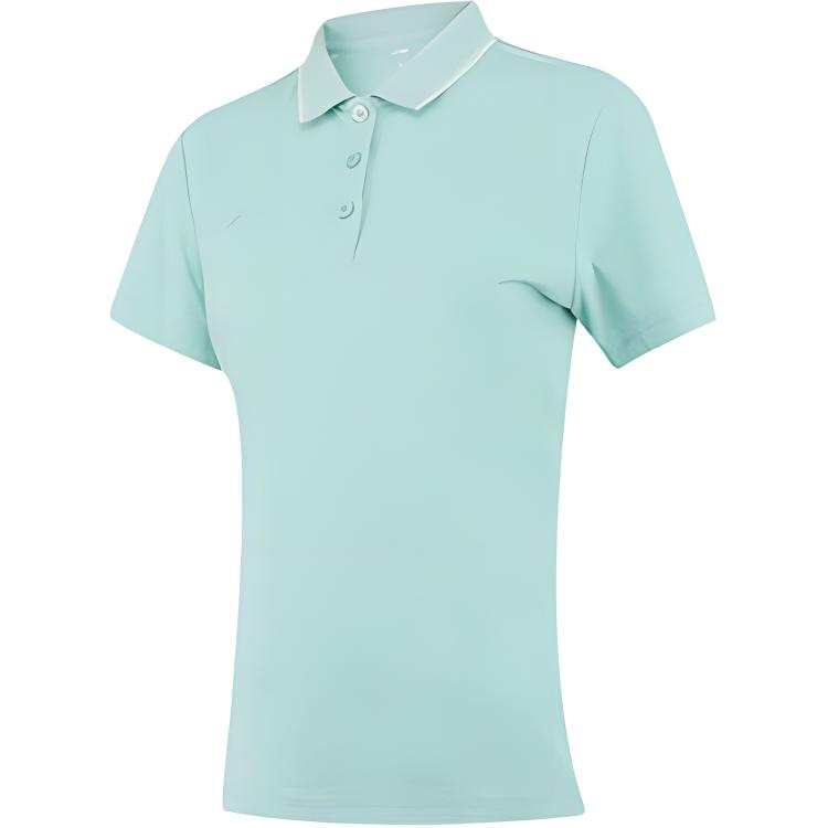 Li-Ning Li Ning Fitness Series Polo Shirt Women's Light Cyan Green