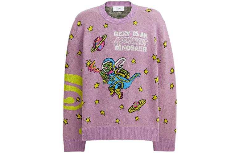 COACH Cosmic Coach Knitwear Women's Purple