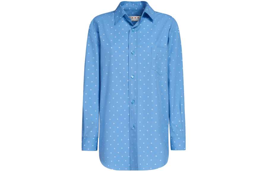 MARNI MARNI Polka Dot Printed Poplin Shirt
