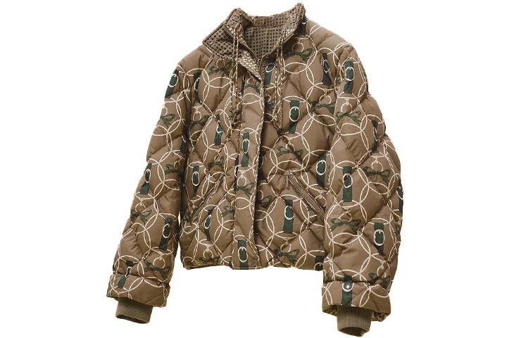 HERMES HERMES FW22 Down Jacket Women's Khaki