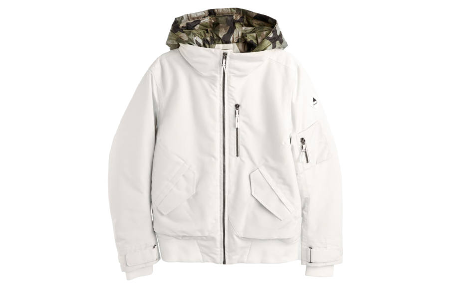 BURTON SAXTON Down Jackets Women's White Hooded Moderate 3 In 1 Down Jacket