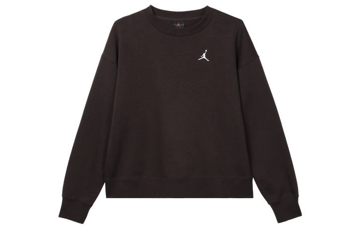 Jordan Jordan Sweatshirts Women's Velvet Brown Crew Neck Thickened Regular