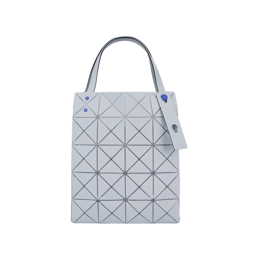 ISSEY MIYAKE CARAT PVC Polyvinyl Chloride Resin Diamond Bag, Tote Bag, Shopping Bag, Handbag Women's Light Gray