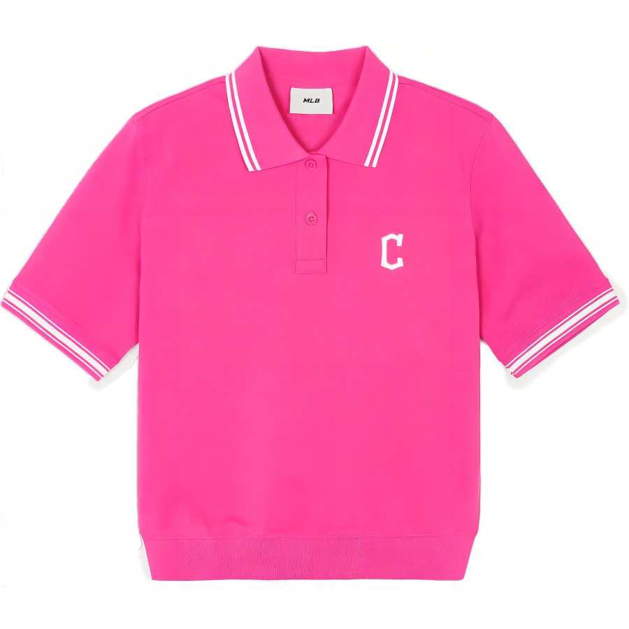 MLB ClevelandGuardians Polo Shirt Women's Pink