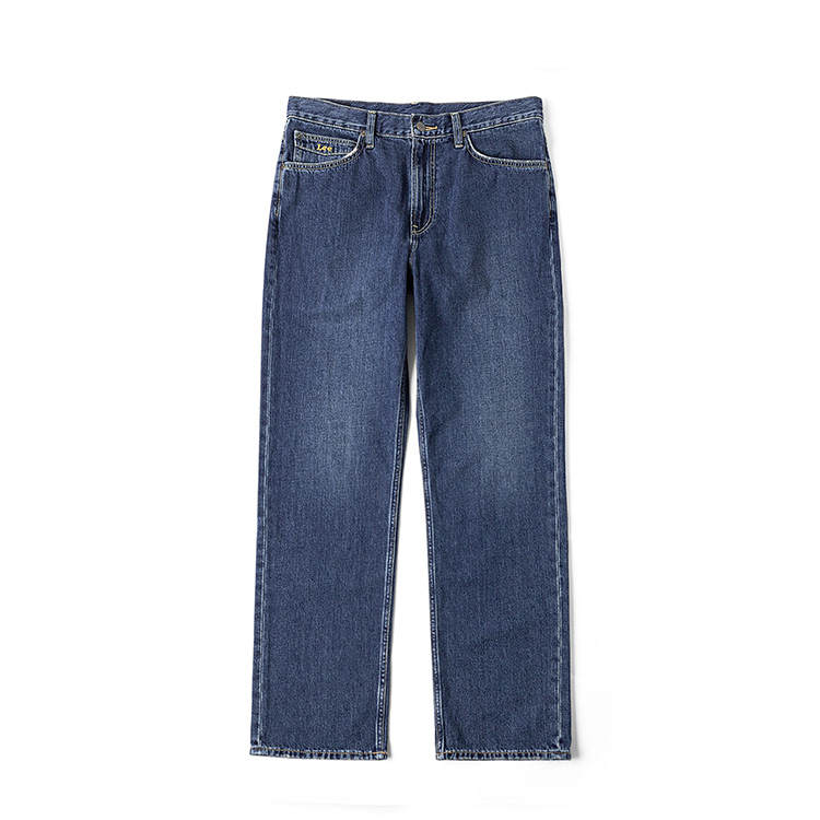Lee Lee Jeans Men's Dark Blue Moderate Straight Fit Pants