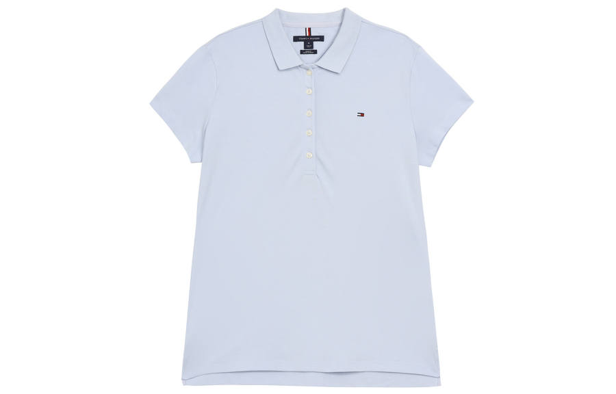 Tommy Hilfiger Polo Shirt Women's Light Blue