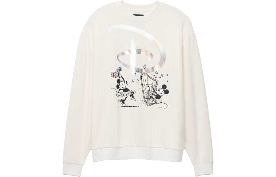 Vans x Disney Swan Song Oversized Long Sleeve Crew Sweatshirt Women's White
