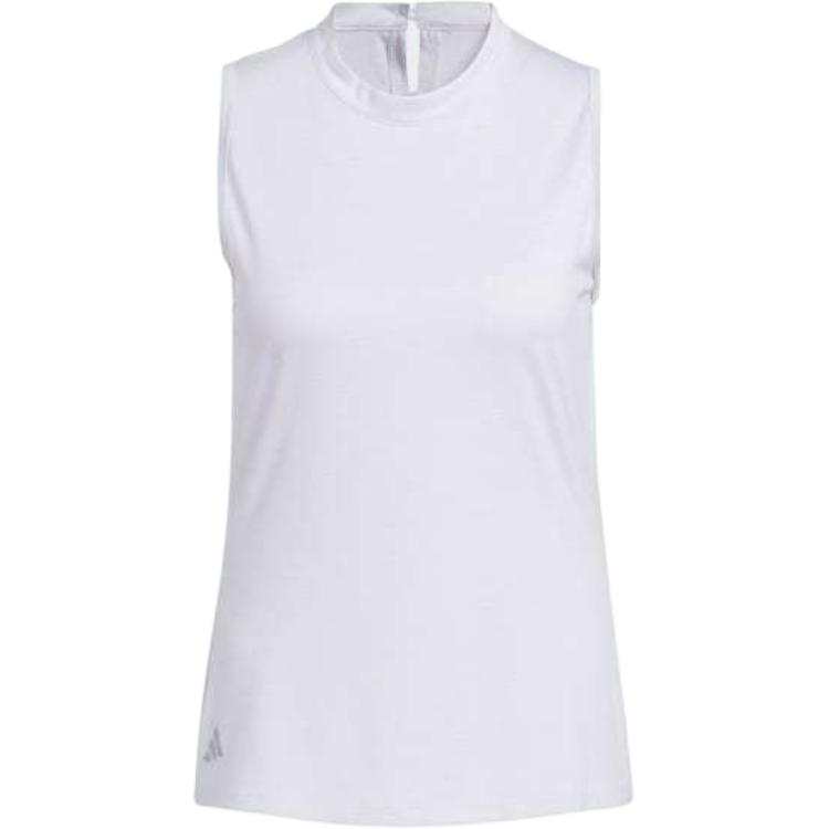 Adidas Adidas Essential HEATHERED MOCK NECK Polo Shirt Women's White