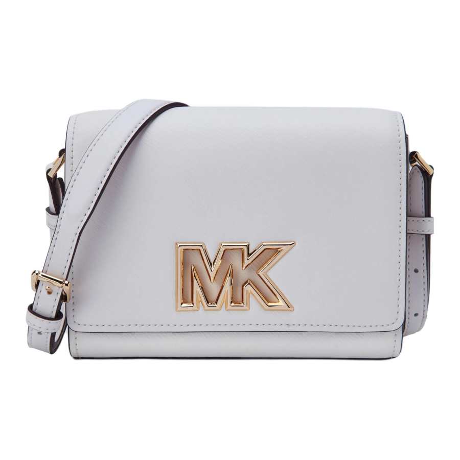 MICHAEL KORS Leather Shoulder Bag, Crossbody Bag Small Women's White