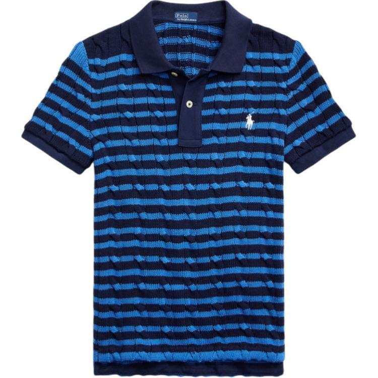 Polo Ralph Lauren Striped Cable knit Polo Shirt