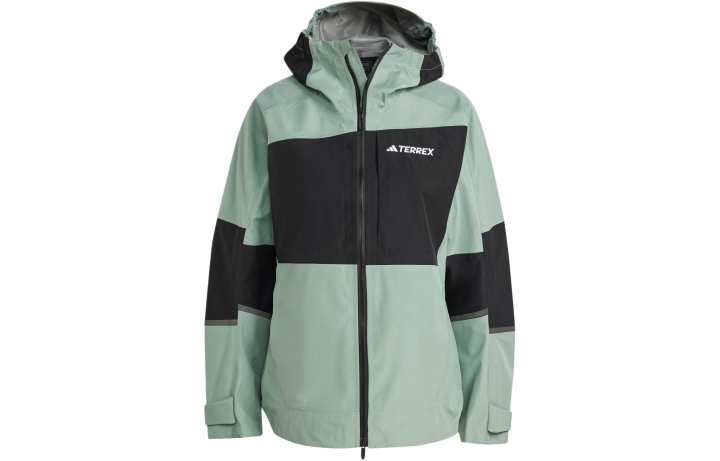 Adidas Adidas Terrex Xploric Gore Tex Rain Jacket Jackets & Coats Women's Silver Green