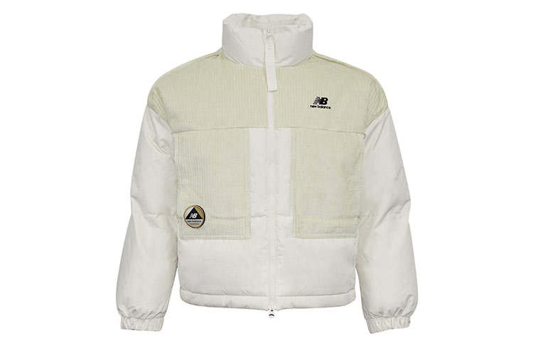 New Balance New Balance Down Jackets Women's Beige Yellow Stand Collar Moderate Other