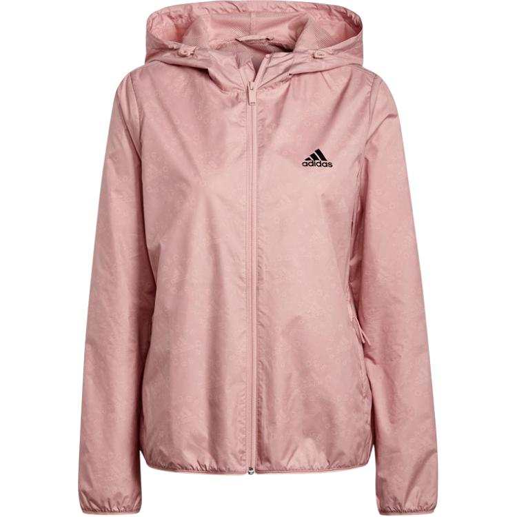 Adidas Adidas Jackets Women's Pink Hooded Moderate Other