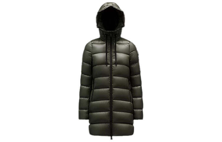 Moncler Suyen Down Jackets Women's Green Hooded Thickened Other