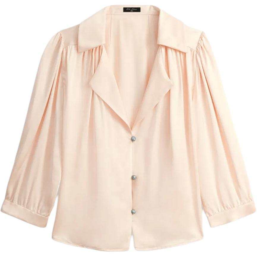 ZARA Kate Moss Chiffon Shirts Women's Pink Moderate
