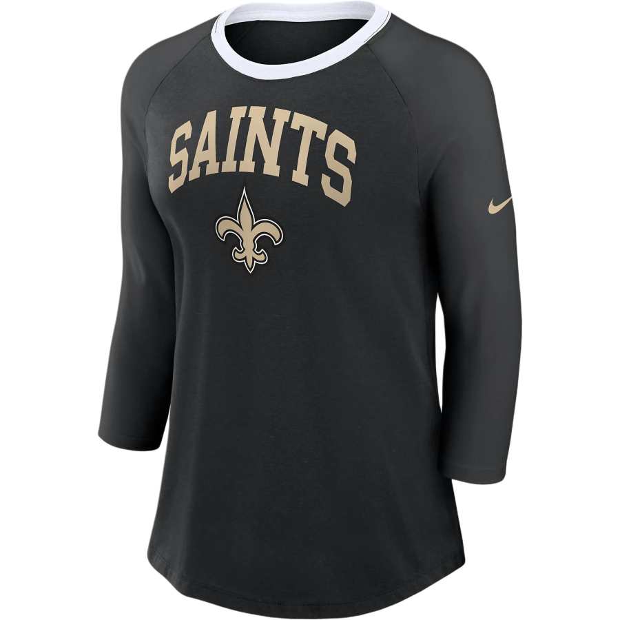 Nike Nike New Orleans Saints Women's Nike Nfl 3/4-Sleeve T-Shirt