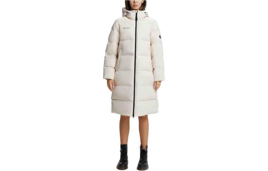 HOTSUIT Down Jackets Women's Tranquil White Hooded Moderate Other