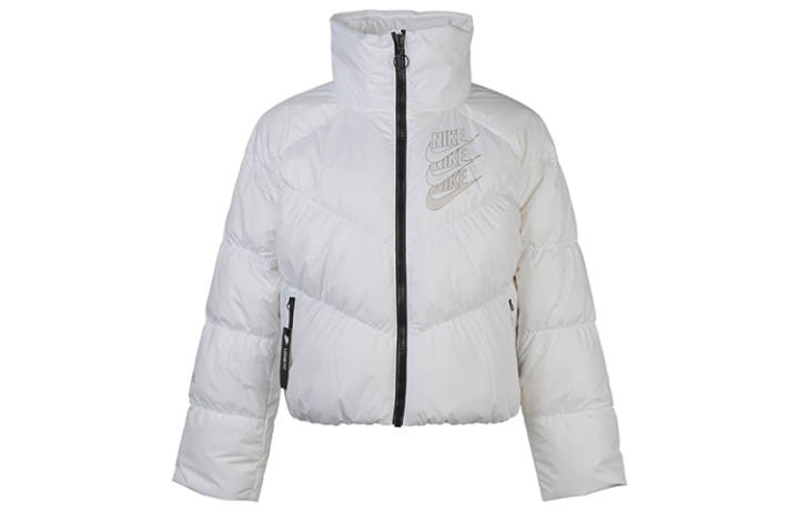 Nike Nike Down Jackets Women's White Stand Collar Moderate Other