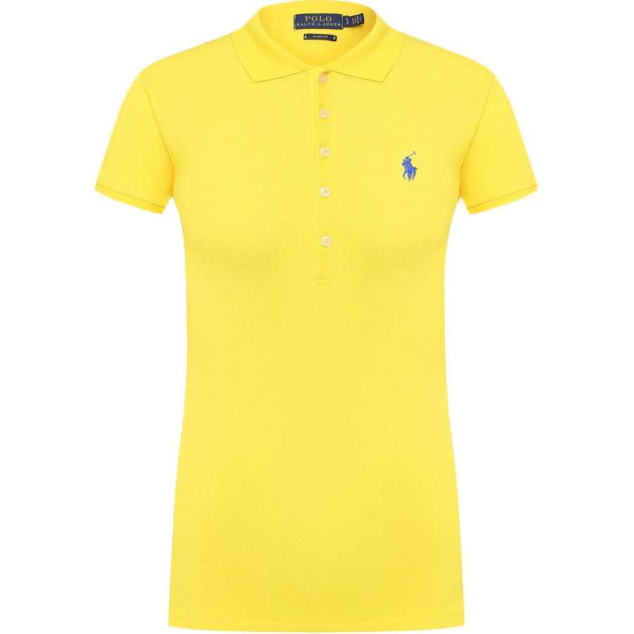 Polo Ralph Lauren Polo Shirt Slim Fit Women's Bright Yellow