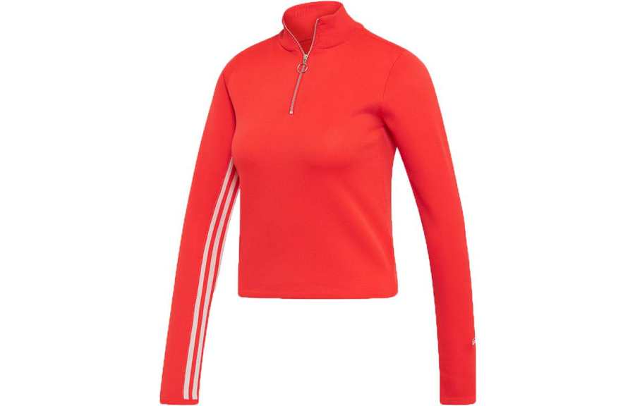 Adidas Adidas Knitwear Women's Red Stand Collar Moderate Other